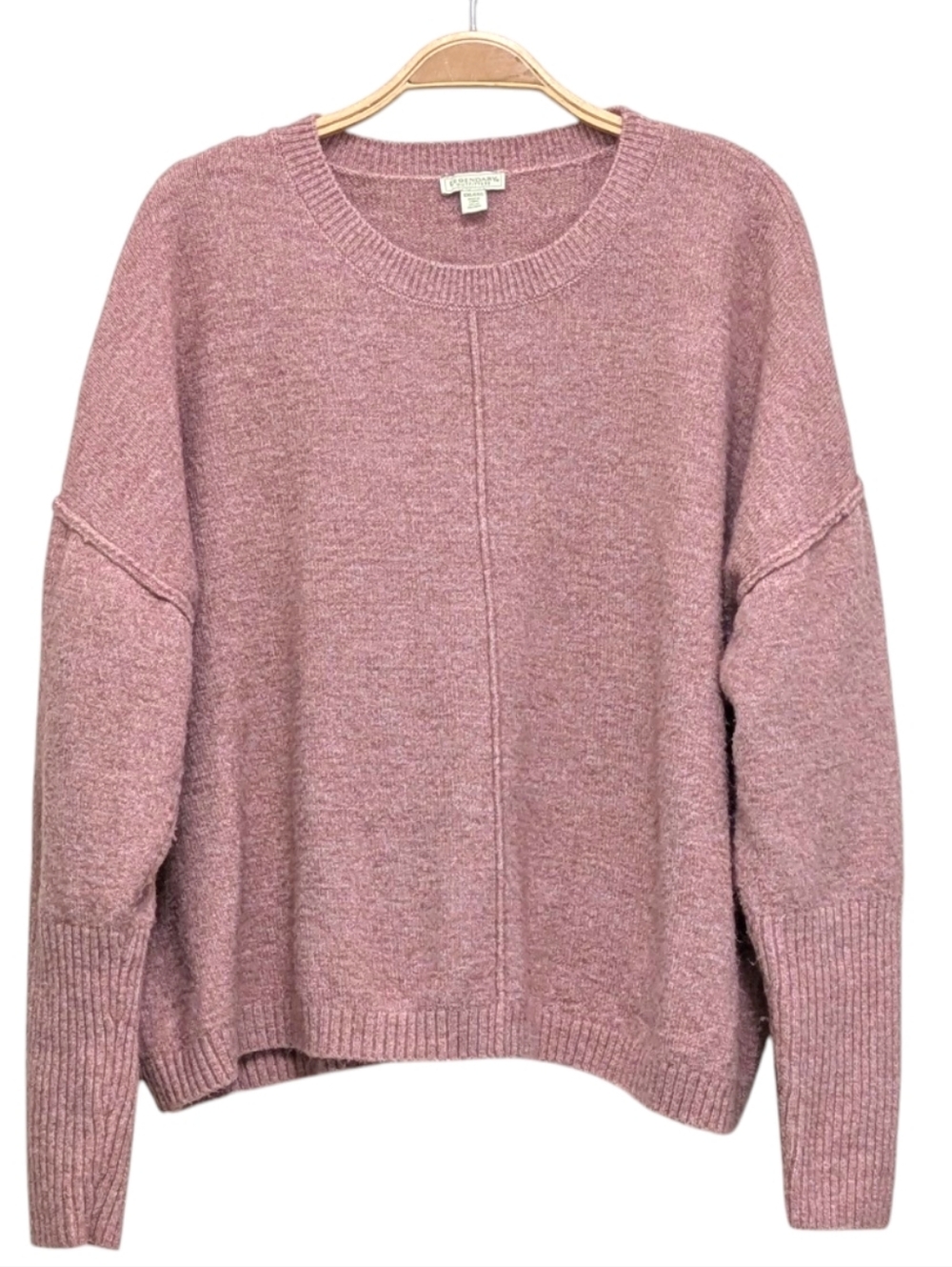 Legendary Outfitters XXL Crew Neck Soft Fuzzy Pullover Mauve Pink Sweater